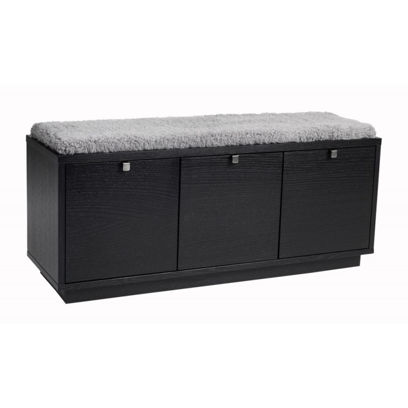 RO Confe Bench 3 Drawers Black/Light Grey